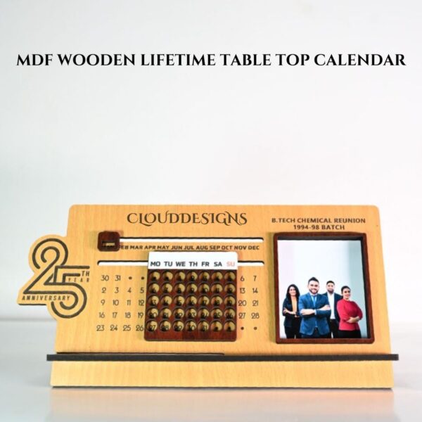 Wooden Memory Calendar (MDF)